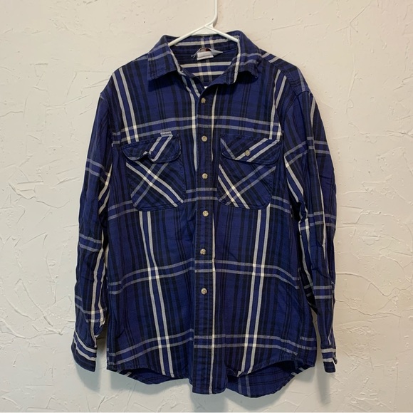 Carhartt Flannel Longsleeve Shirt Size Large - Picture 1 of 5